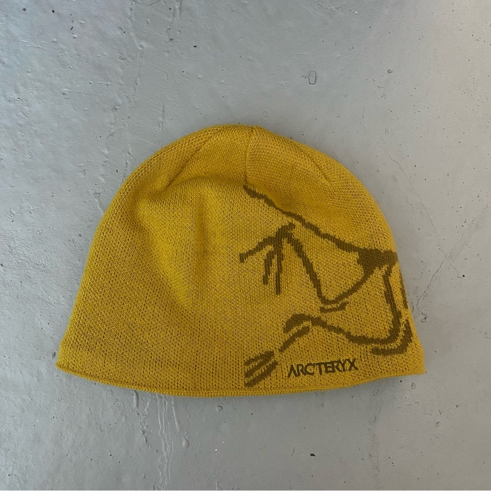 Arc’teryx Yellow Gold Bird Head Toque Beanie Hat